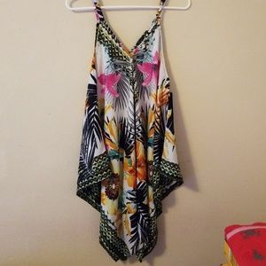 Summer strap caftan-like top